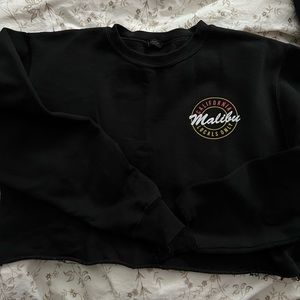 Brandy Melville cropped crew neck sweater